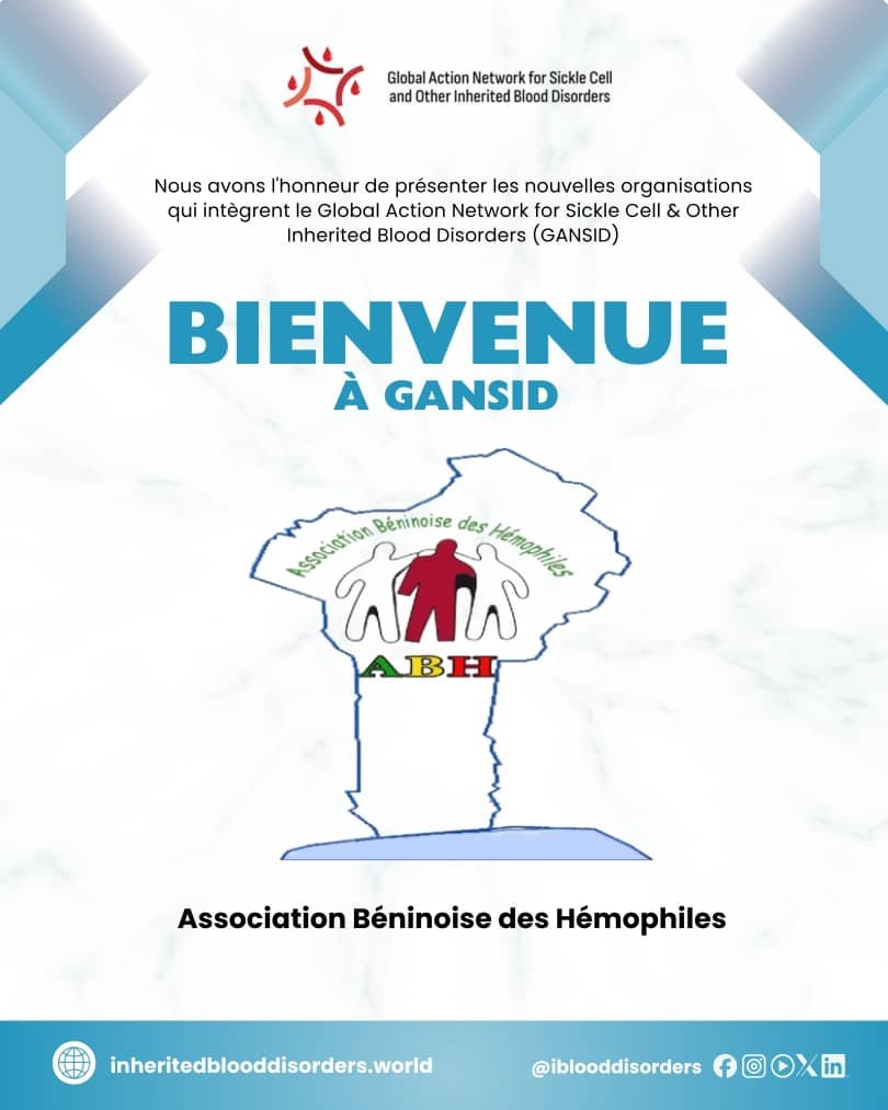 Association Béninoise des Hémophiles | ABH | Traitement Pour Tous ! - Intégration de l’ABH au réseau GANSID (Canada) Association Béninoise des Hémophiles | ABH | Traitement Pour Tous ! - Intégration de l’ABH au réseau GANSID (Canada)