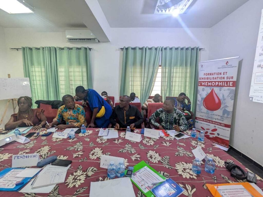 Association Béninoise des Hémophiles | ABH | Traitement Pour Tous ! - Atelier de formation des formateurs sur les stratégies de sensibilisation, d’identification et de diagnostic des troubles de la coagulation Association Béninoise des Hémophiles | ABH | Traitement Pour Tous ! - Atelier de formation des formateurs sur les stratégies de sensibilisation, d’identification et de diagnostic des troubles de la coagulation
